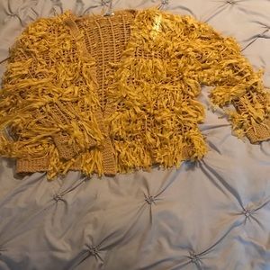 SOLD!! Mustard fluffy sweater
